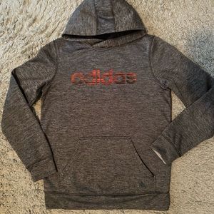 Adidas climawarm woman’s hoodie gray / red Small